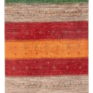 Tapete Gabbeh - Loribaft Persa - 135 x 85 cm - multicolorido