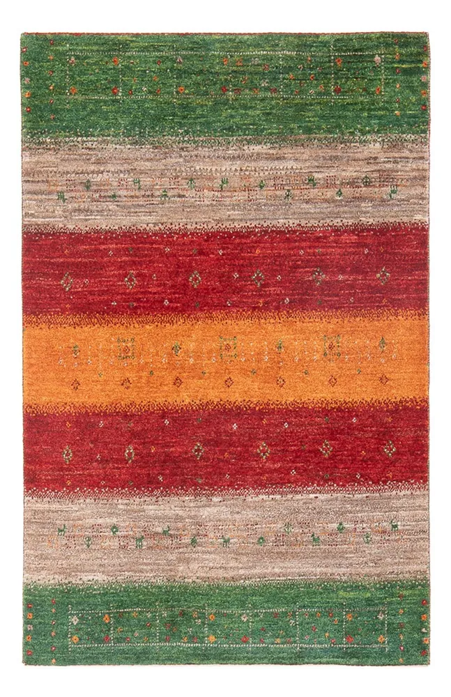 Tapete Gabbeh - Loribaft Persa - 135 x 85 cm - multicolorido