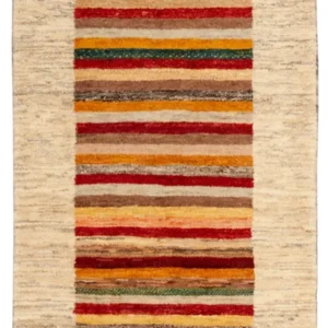 Tapete Gabbeh - Loribaft Persa - 137 x 74 cm - multicolorido