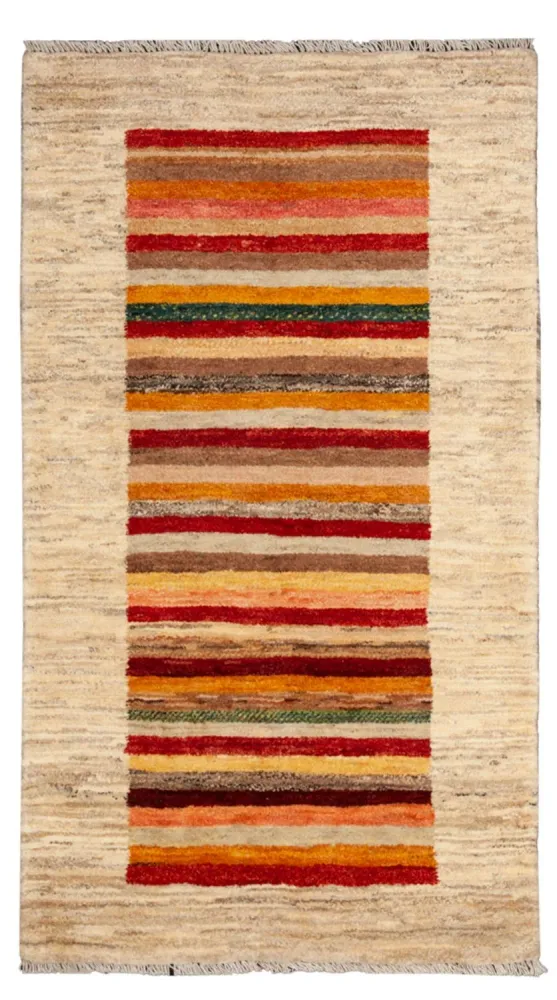 Tapete Gabbeh - Loribaft Persa - 137 x 74 cm - multicolorido