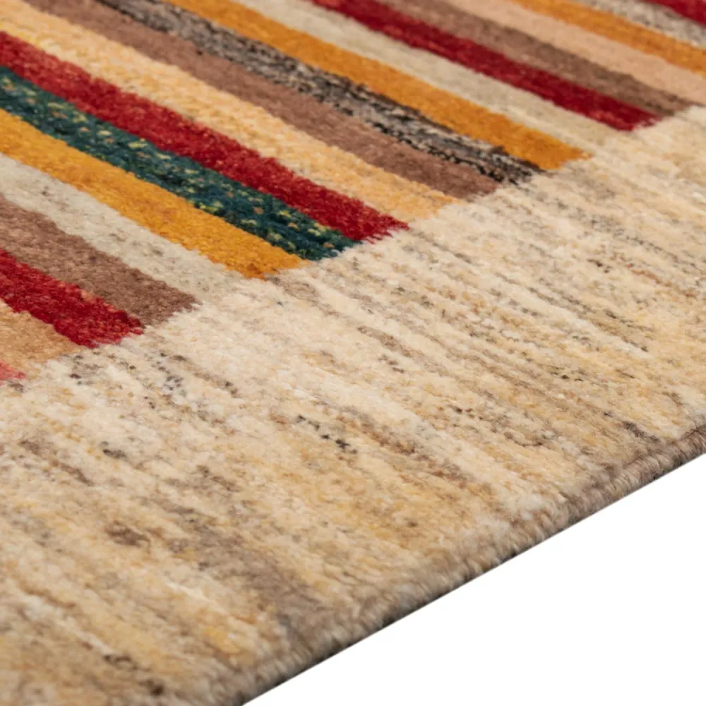 Tapete Gabbeh - Loribaft Persa - 137 x 74 cm - multicolorido