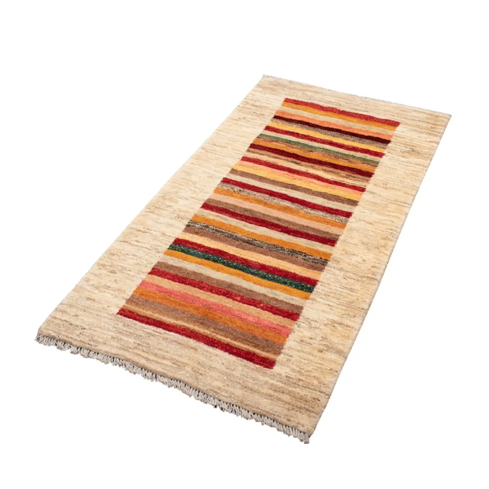 Tapete Gabbeh - Loribaft Persa - 137 x 74 cm - multicolorido