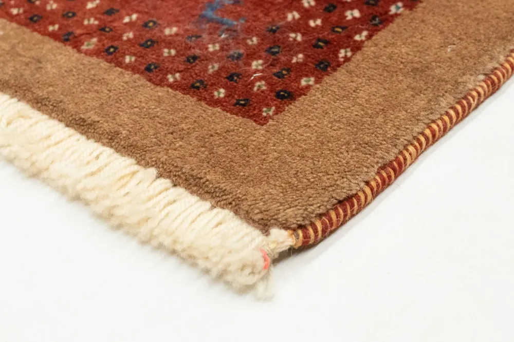 Tapete Gabbeh - Loribaft Persa - 150 x 110 cm - ouro