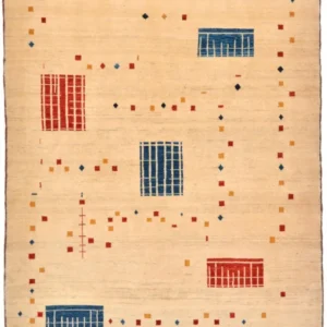 Tapete Gabbeh - Loribaft Persa - 157 x 111 cm - multicolorido
