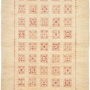 Tapete Gabbeh - Loribaft Persa - 174 x 106 cm - bege