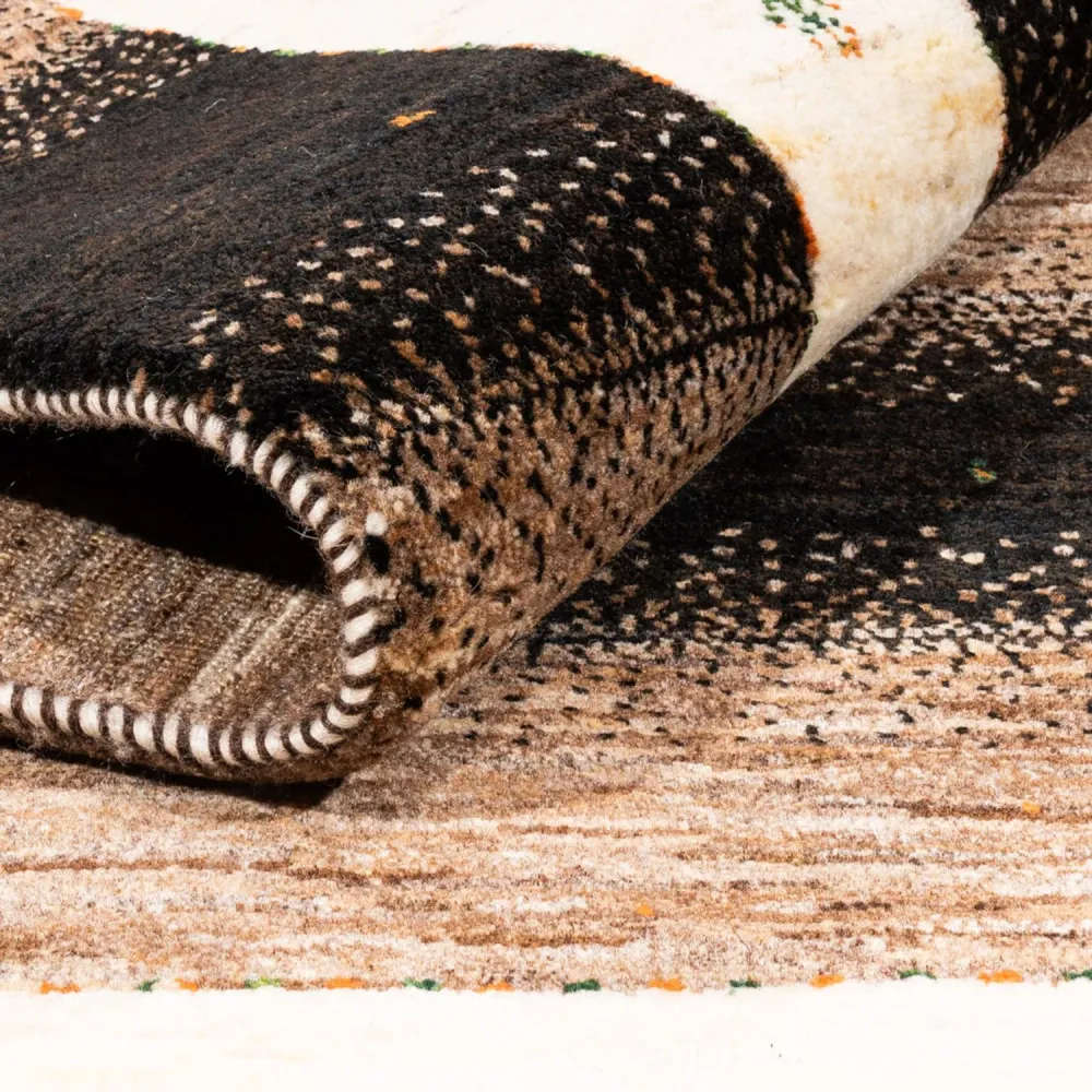 Tapete Gabbeh - Loribaft Persa - 190 x 125 cm - cinzento