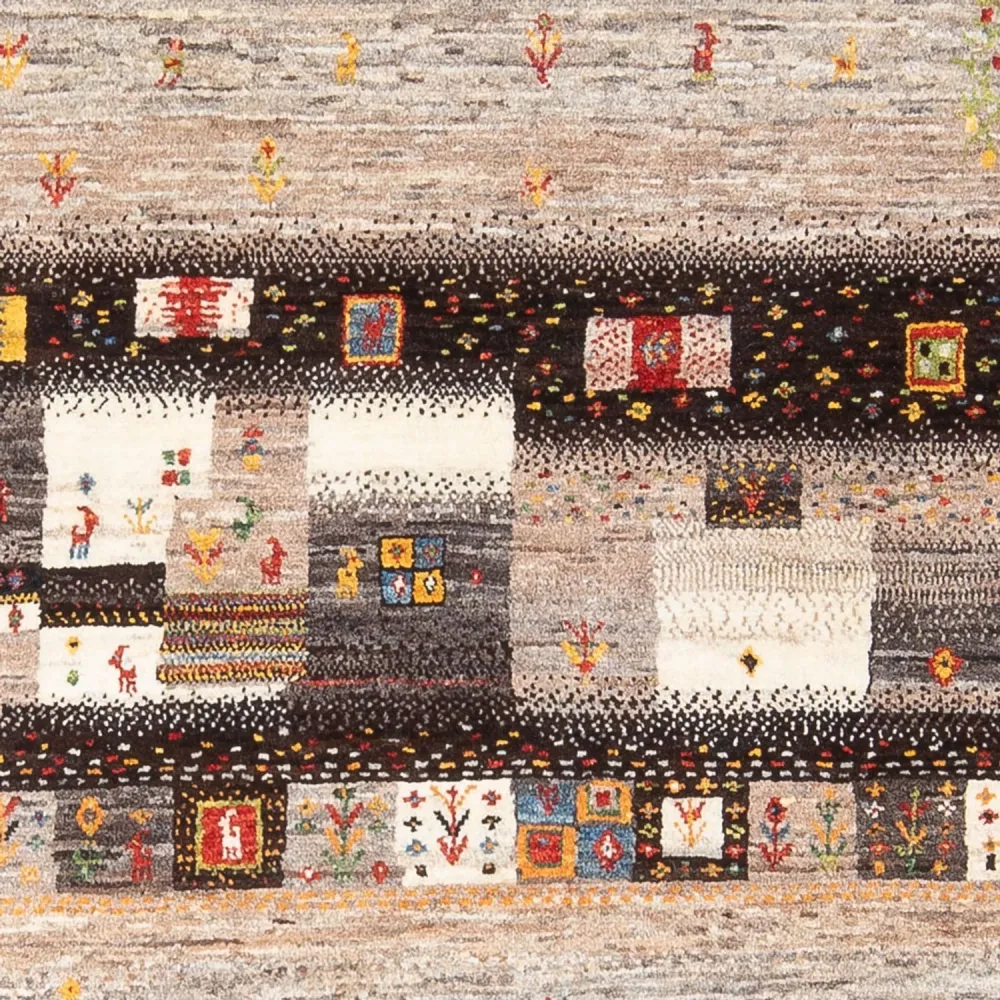 Tapete Gabbeh - Loribaft Persa - 196 x 131 cm - multicolorido