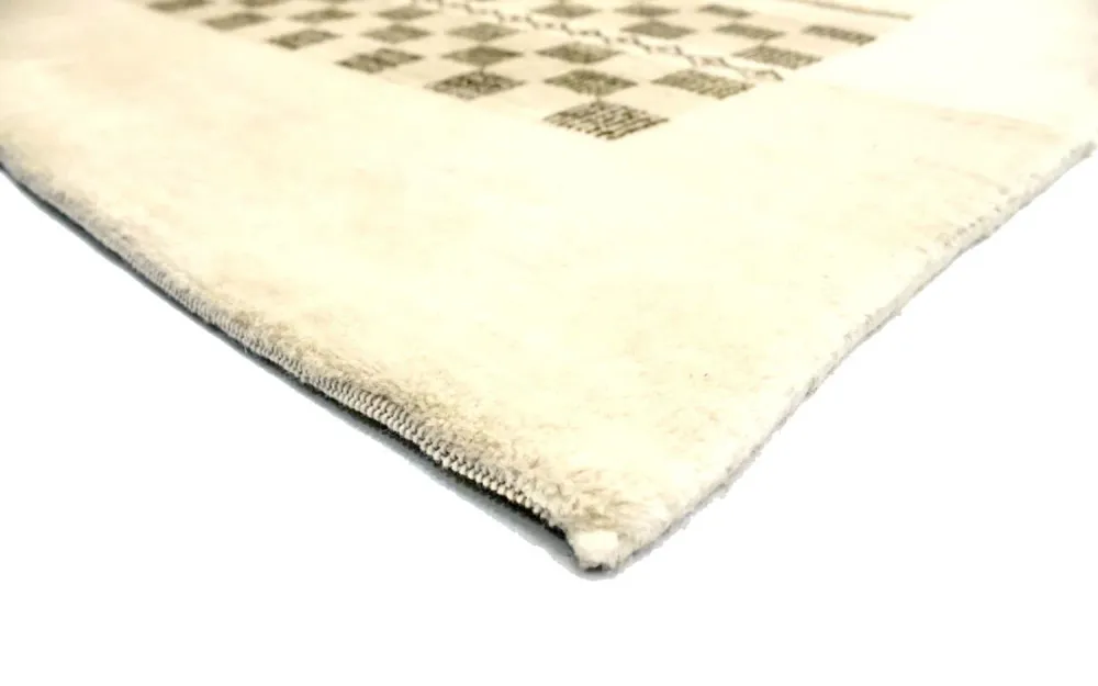 Tapete Gabbeh - Loribaft Persa - 199 x 142 cm - bege