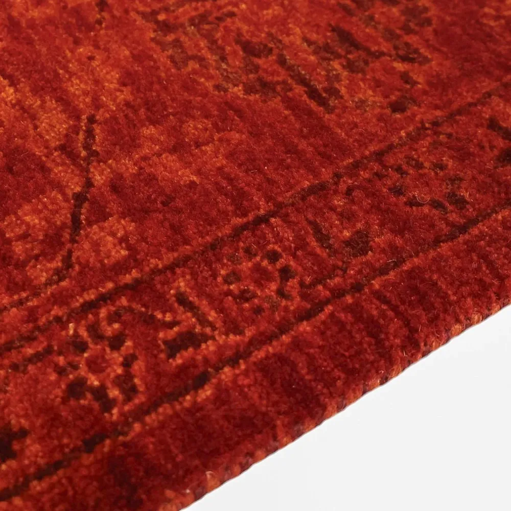Tapete Gabbeh - Loribaft Persa - 200 x 142 cm - vermelho