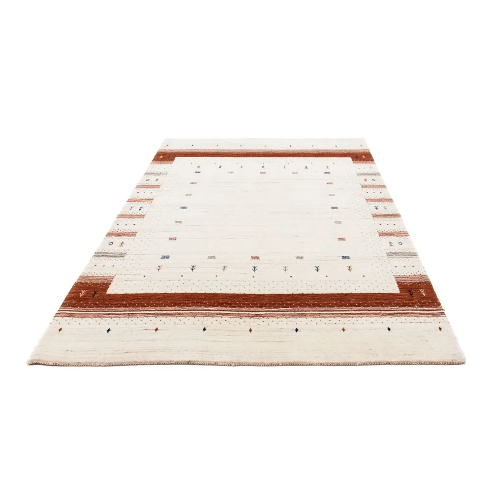 Tapete Gabbeh - Loribaft Persa - 201 x 146 cm - bege