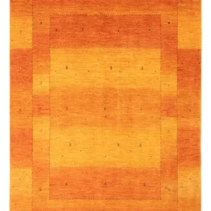 Tapete Gabbeh - Loribaft Persa - 209 x 155 cm - laranja