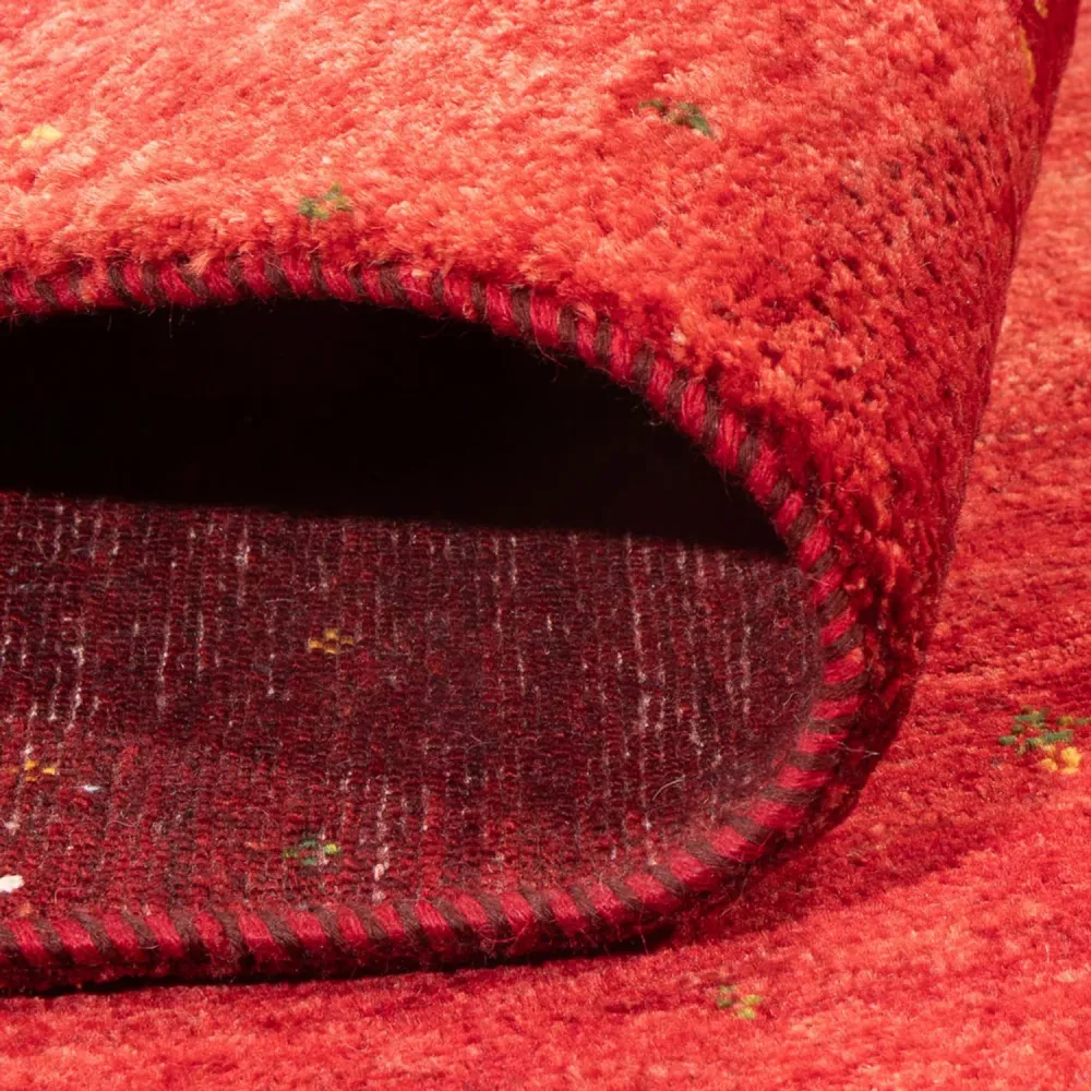 Tapete Gabbeh - Loribaft Persa - 222 x 150 cm - vermelho