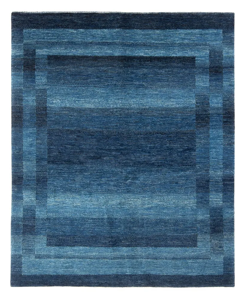 Tapete Gabbeh - Loribaft Persa - 225 x 186 cm - azul-mar