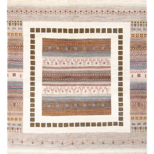 Tapete Gabbeh - Loribaft Persa - 226 x 160 cm - multicolorido