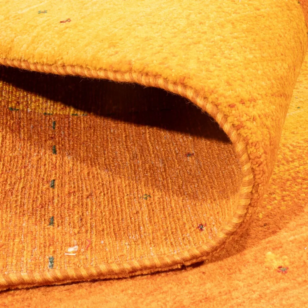 Tapete Gabbeh - Loribaft Persa - 238 x 183 cm - ouro