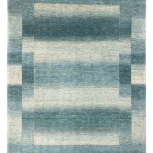Tapete Gabbeh - Loribaft Persa - 250 x 168 cm - azul claro