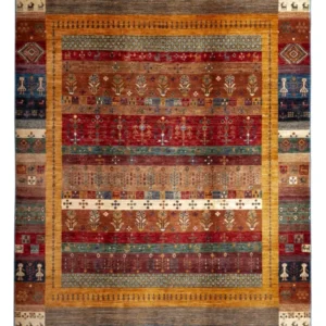 Tapete Gabbeh - Loribaft Persa - 250 x 173 cm - multicolorido