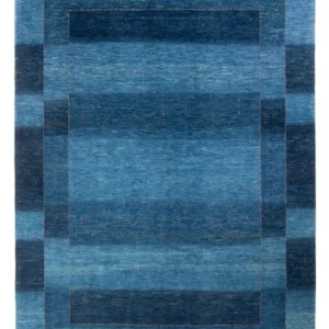 Tapete Gabbeh - Loribaft Persa - 312 x 214 cm - azul-mar