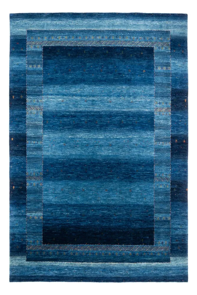 Tapete Gabbeh - Loribaft Persa - 331 x 228 cm - azul