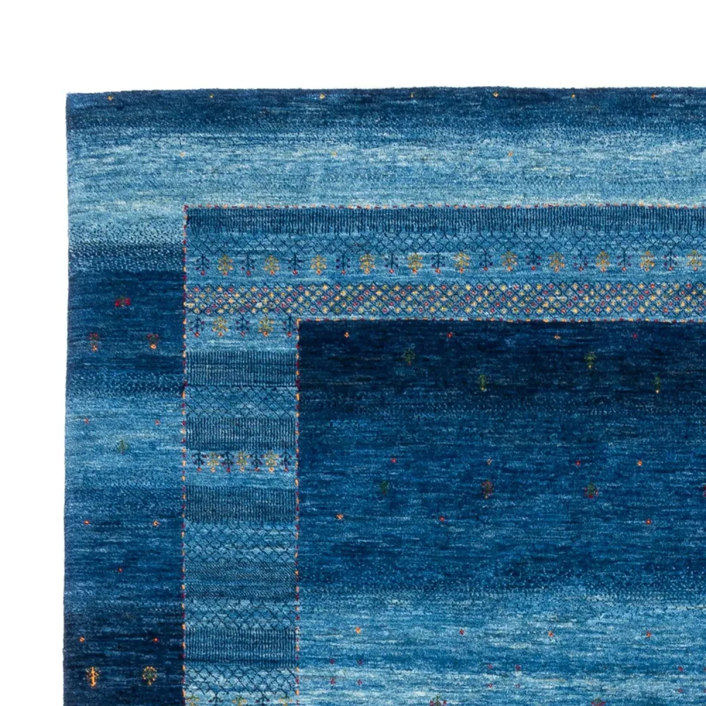 Tapete Gabbeh - Loribaft Persa - 331 x 228 cm - azul