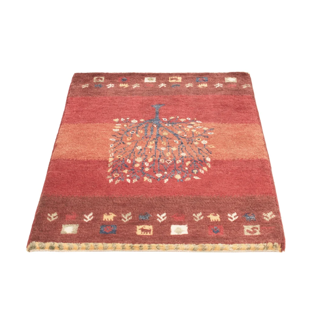 Tapete Gabbeh - Loribaft Persa - 90 x 60 cm - multicolorido
