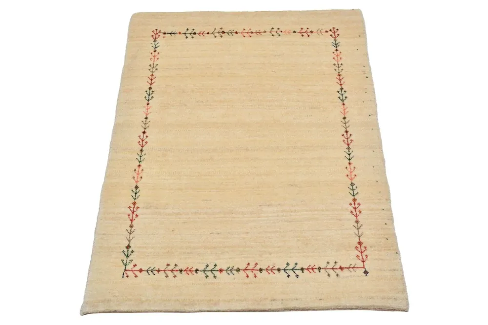 Tapete Gabbeh - Loribaft Persa - 93 x 64 cm - natureza