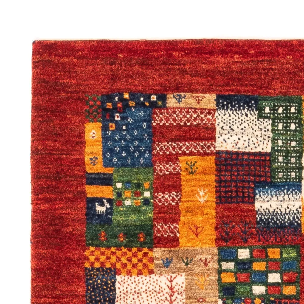 Tapete Gabbeh - Loribaft Persa - Real - 123 x 87 cm - multicolorido
