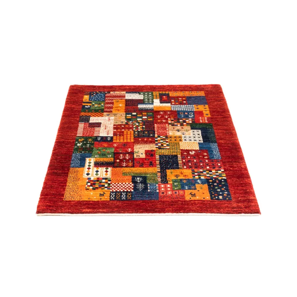 Tapete Gabbeh - Loribaft Persa - Real - 123 x 87 cm - multicolorido