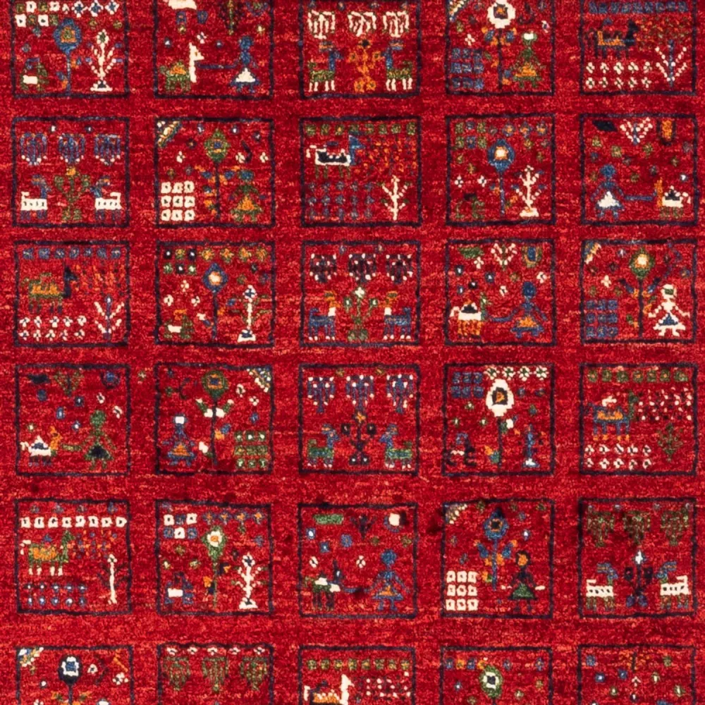 Tapete Gabbeh - Loribaft Persa - Real - 124 x 82 cm - multicolorido
