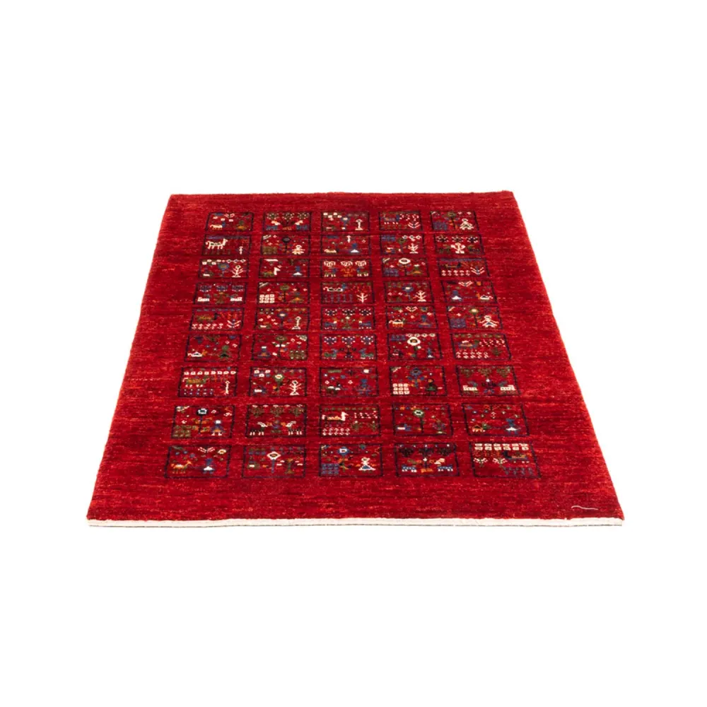 Tapete Gabbeh - Loribaft Persa - Real - 124 x 82 cm - multicolorido