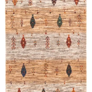 Tapete Gabbeh - Loribaft Persa - Real - 125 x 85 cm - cinzento