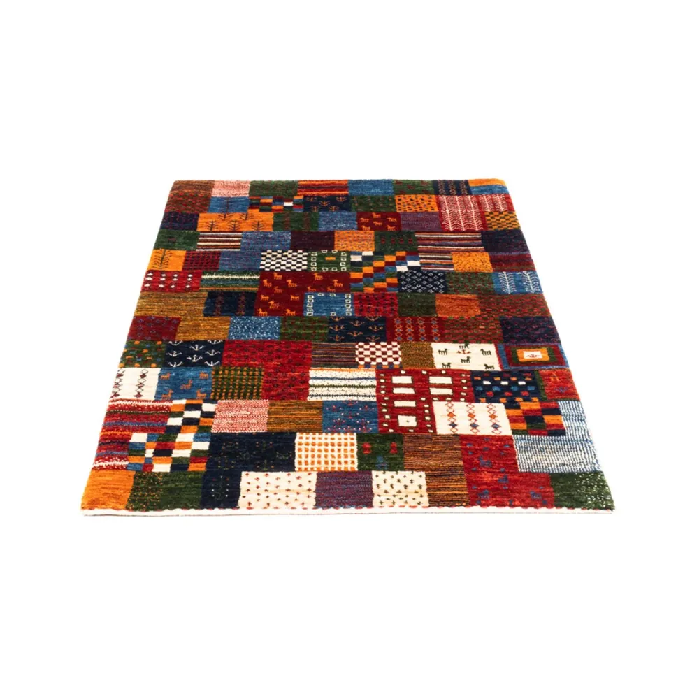 Tapete Gabbeh - Loribaft Persa - Real - 128 x 84 cm - multicolorido