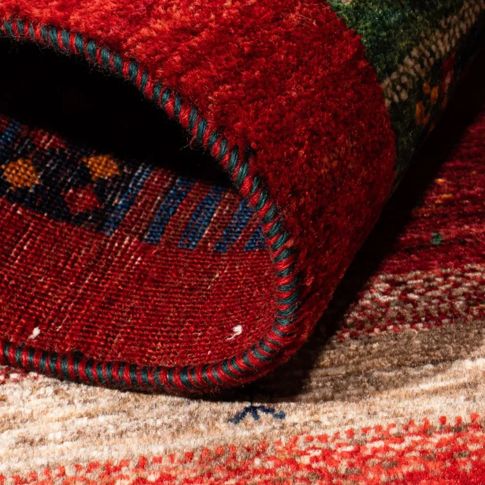 Tapete Gabbeh - Loribaft Persa - Real - 128 x 83 cm - multicolorido