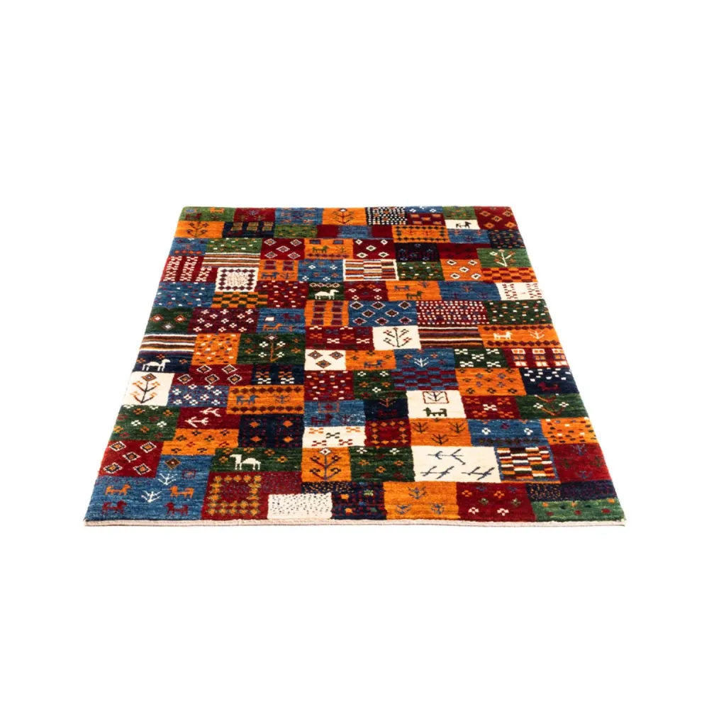 Tapete Gabbeh - Loribaft Persa - Real - 128 x 87 cm - multicolorido
