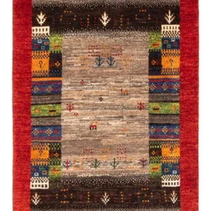 Tapete Gabbeh - Loribaft Persa - Real - 128 x 80 cm - multicolorido
