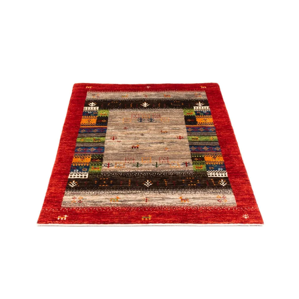 Tapete Gabbeh - Loribaft Persa - Real - 128 x 80 cm - multicolorido
