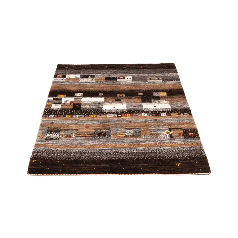 Tapete Gabbeh - Loribaft Persa - Real - 129 x 84 cm - multicolorido