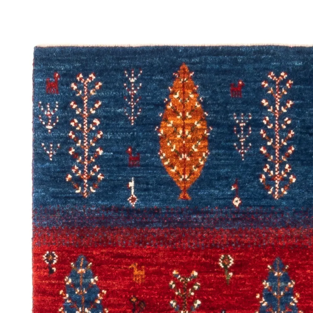 Tapete Gabbeh - Loribaft Persa - Real - 130 x 82 cm - multicolorido