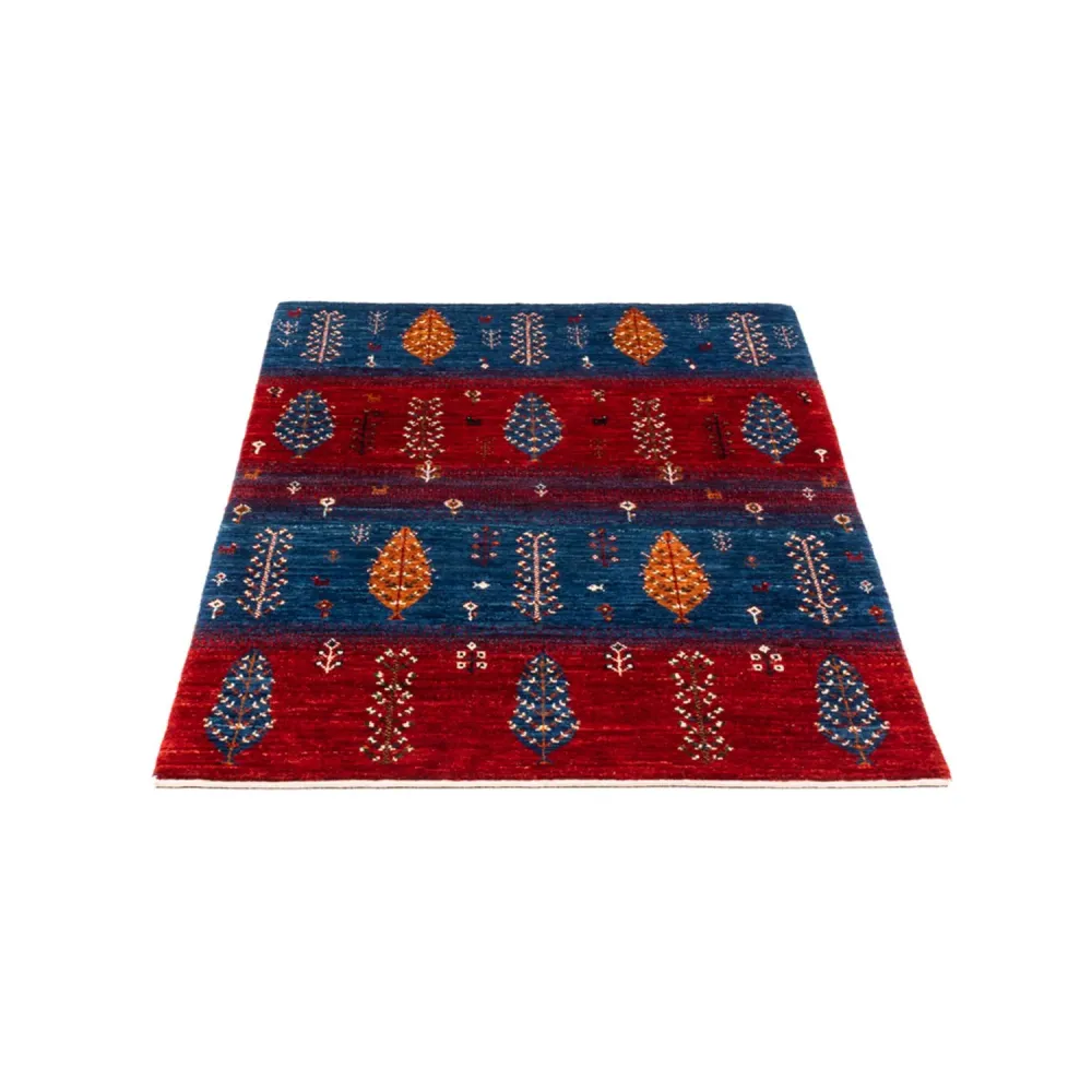Tapete Gabbeh - Loribaft Persa - Real - 130 x 82 cm - multicolorido