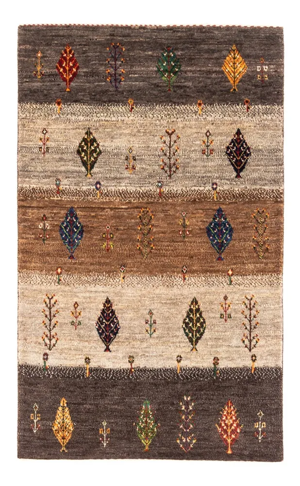 Tapete Gabbeh - Loribaft Persa - Real - 130 x 84 cm - multicolorido
