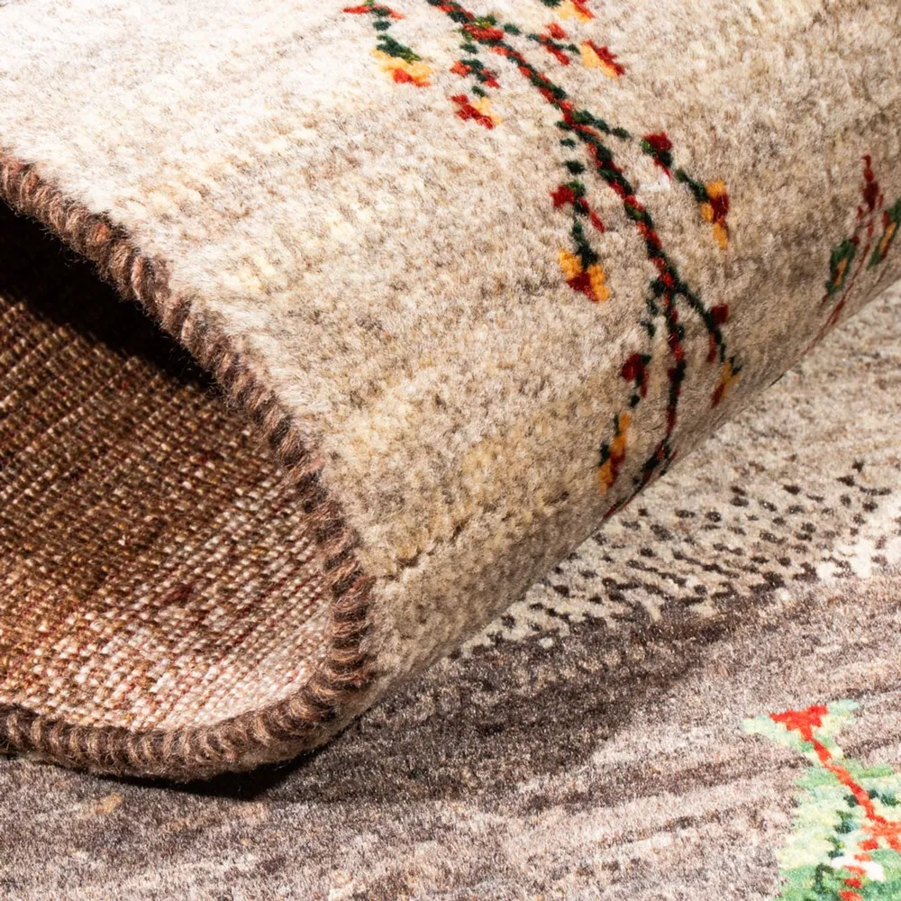 Tapete Gabbeh - Loribaft Persa - Real - 130 x 84 cm - multicolorido