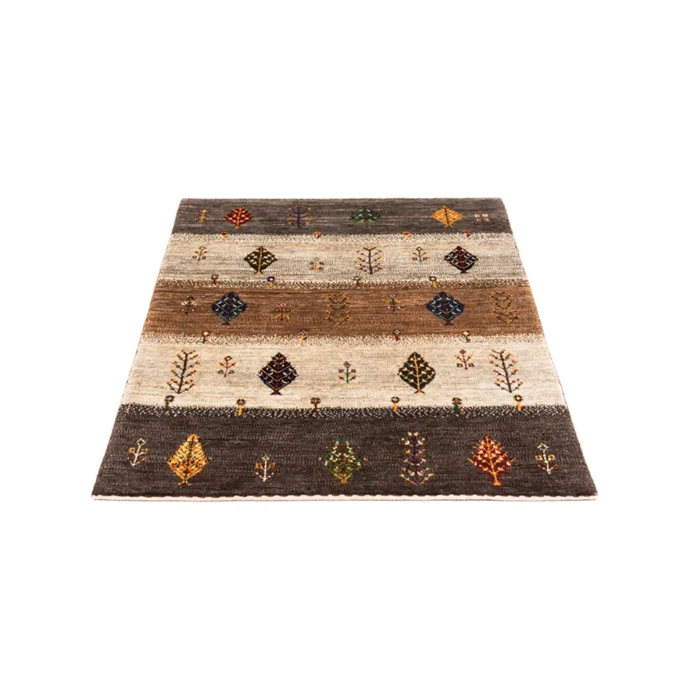 Tapete Gabbeh - Loribaft Persa - Real - 130 x 84 cm - multicolorido