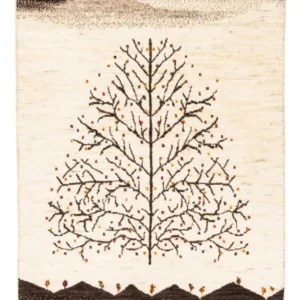 Tapete Gabbeh - Loribaft Persa - Real - 132 x 84 cm - creme