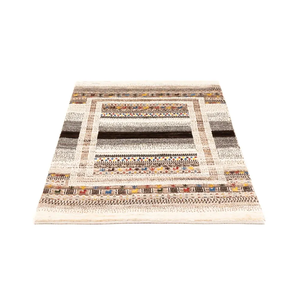 Tapete Gabbeh - Loribaft Persa - Real - 132 x 84 cm - multicolorido