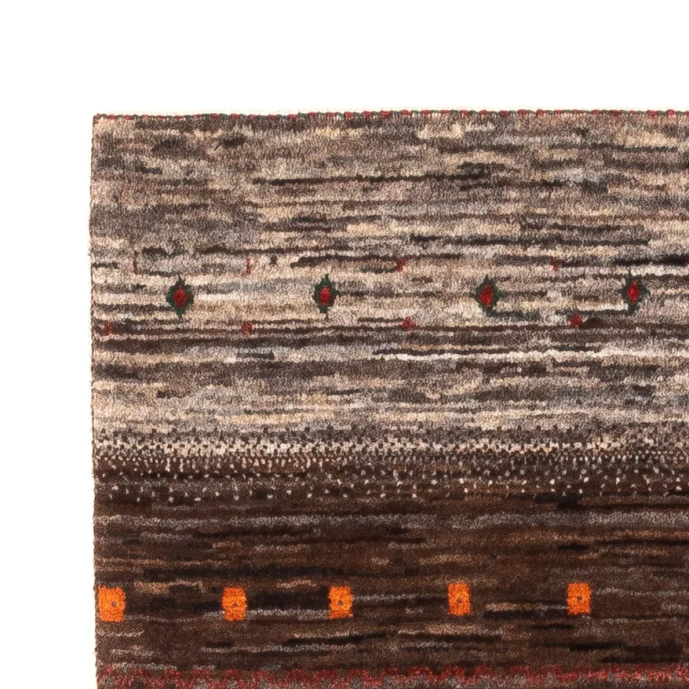 Tapete Gabbeh - Loribaft Persa - Real - 134 x 84 cm - cinzento
