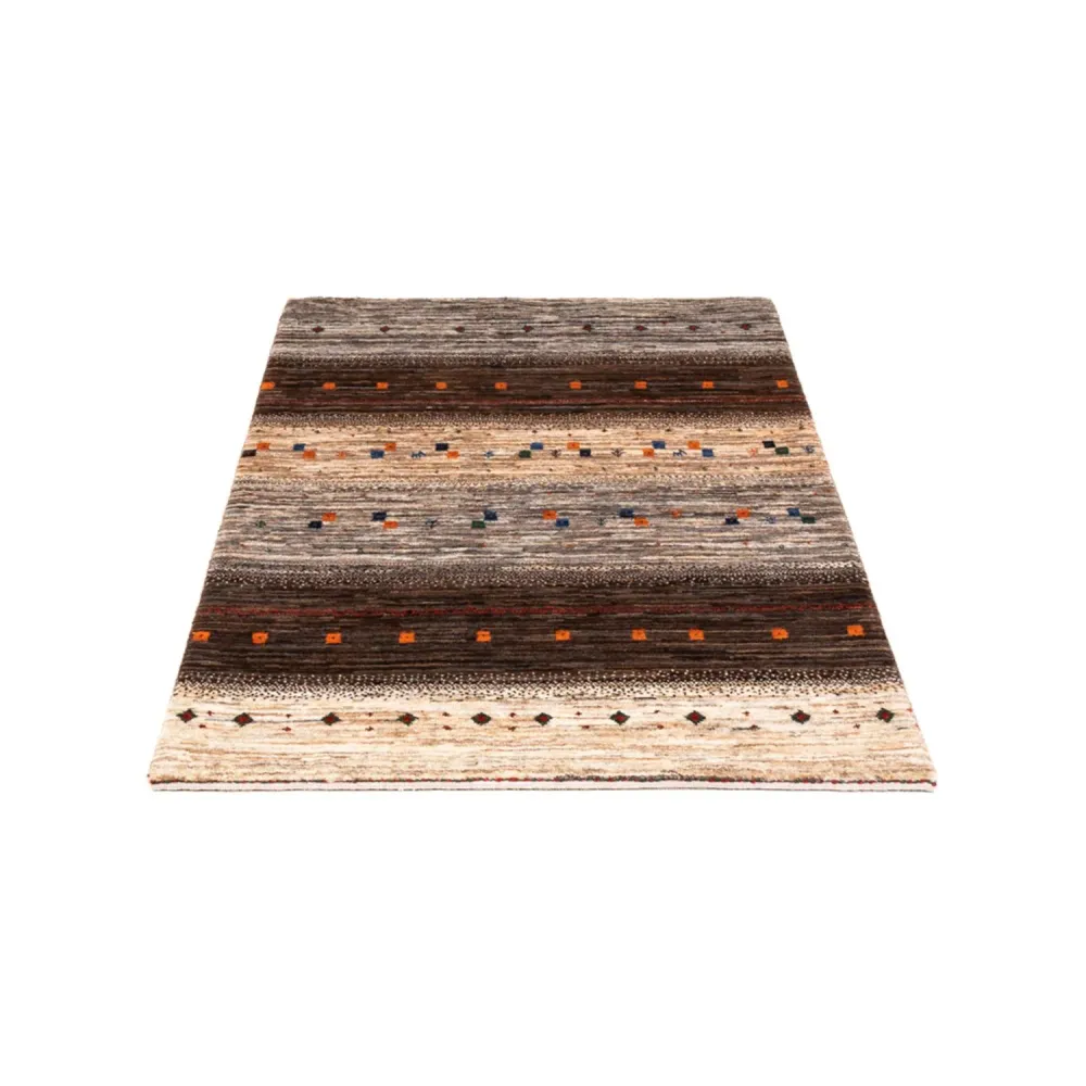 Tapete Gabbeh - Loribaft Persa - Real - 134 x 84 cm - cinzento