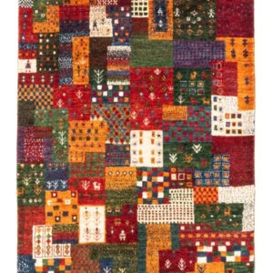 Tapete Gabbeh - Loribaft Persa - Real - 134 x 85 cm - multicolorido
