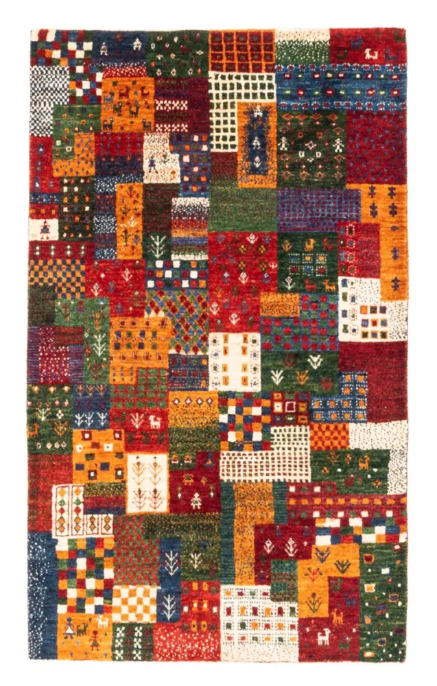 Tapete Gabbeh - Loribaft Persa - Real - 134 x 85 cm - multicolorido