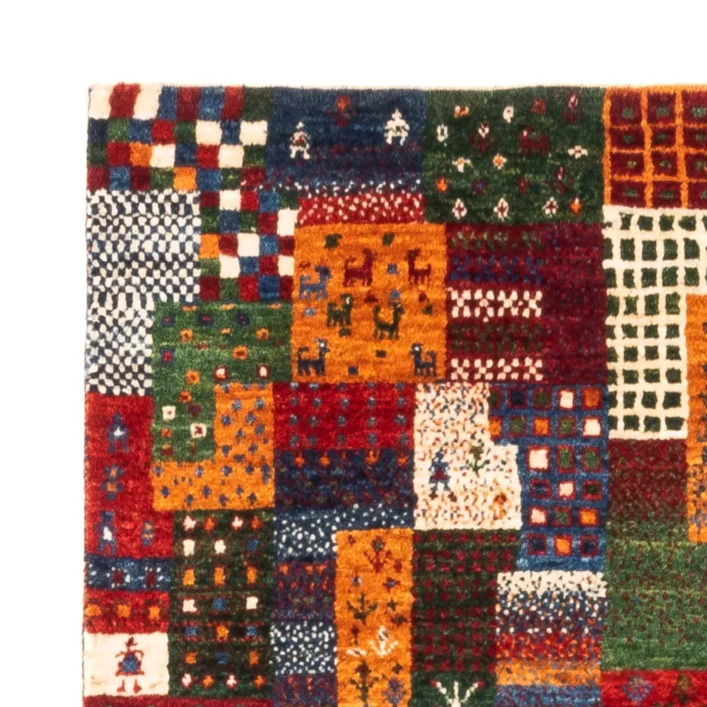Tapete Gabbeh - Loribaft Persa - Real - 134 x 85 cm - multicolorido