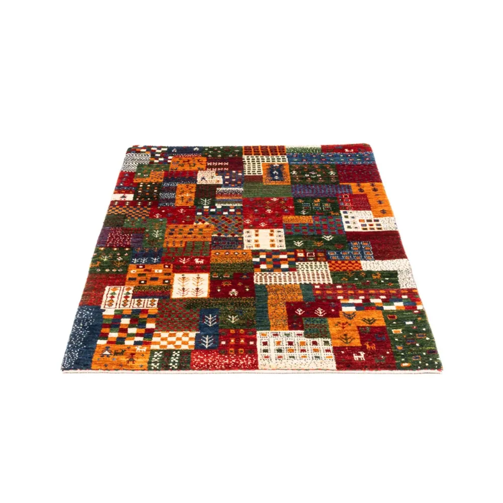 Tapete Gabbeh - Loribaft Persa - Real - 134 x 85 cm - multicolorido